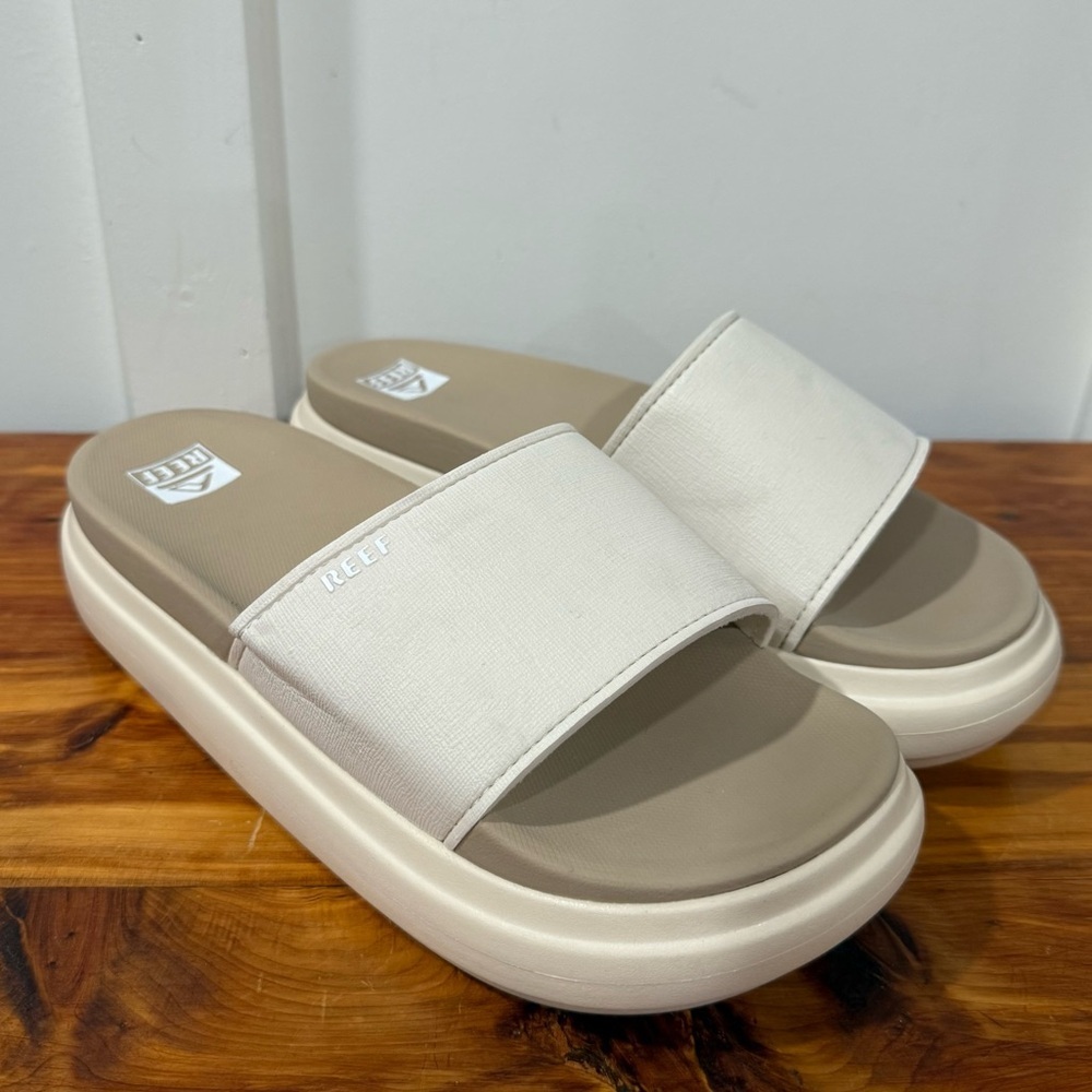 Reef Cushion Bondi Bay Platform Sandals in Tan